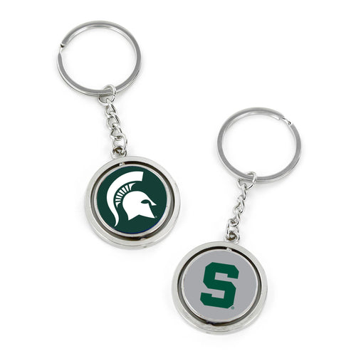 WHOLESALE MICHIGAN STATE SPINNING KEYCHAIN