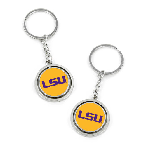 WHOLESALE LSU SPINNING KEYCHAIN