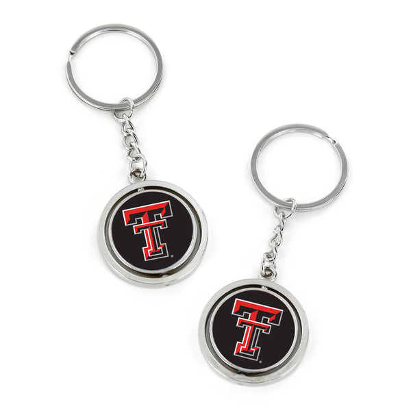 WHOLESALE TEXAS TECH SPINNING KEYCHAIN