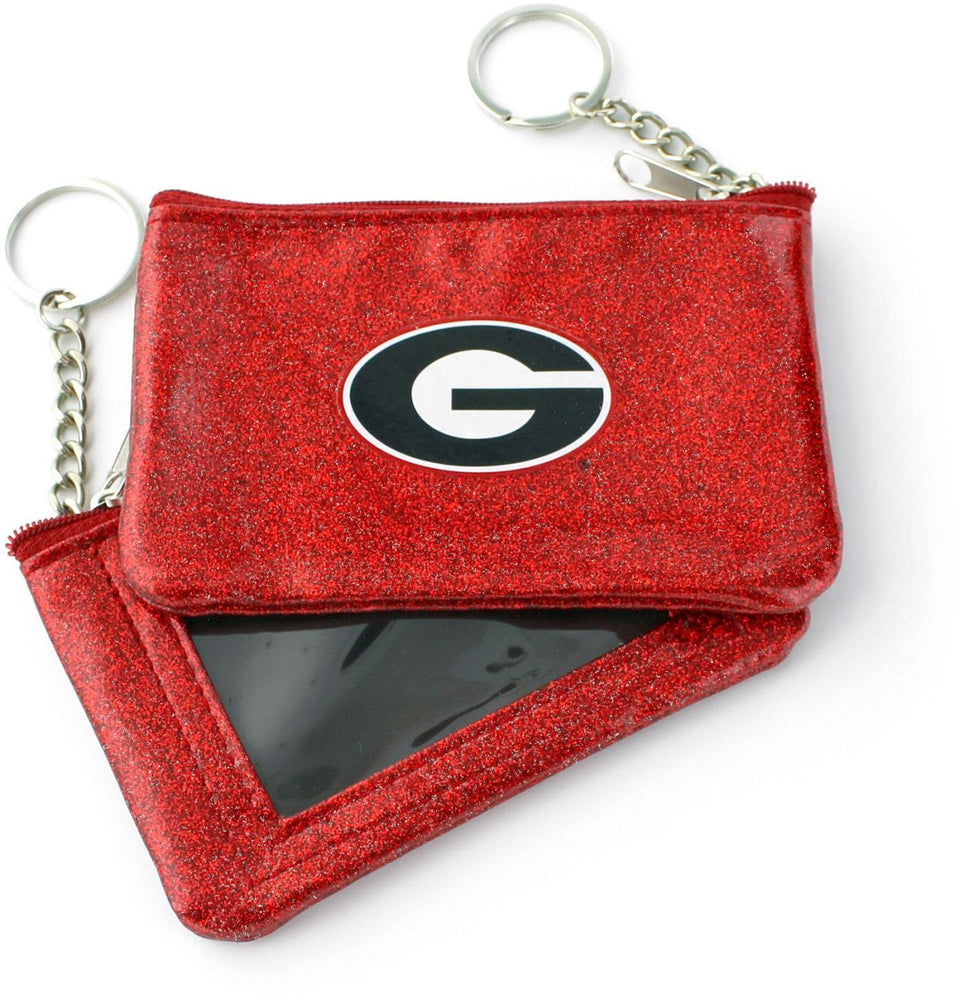 WHOLESALE GEORGIA (RED) SPARKLE COIN PURSE (OC)