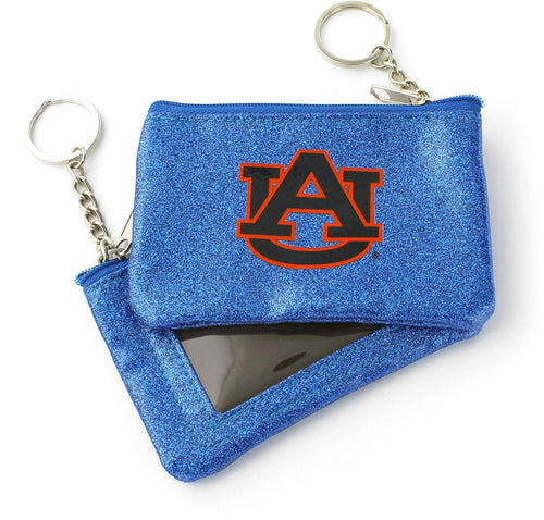 WHOLESALE AUBURN (BLUE) SPARKLE COIN PURSE (OC)