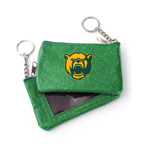 WHOLESALE BAYLOR (GREEN) SPARKLE COIN PURSE (OC)