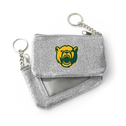 WHOLESALE BAYLOR (SILVER) SPARKLE COIN PURSE (OC)
