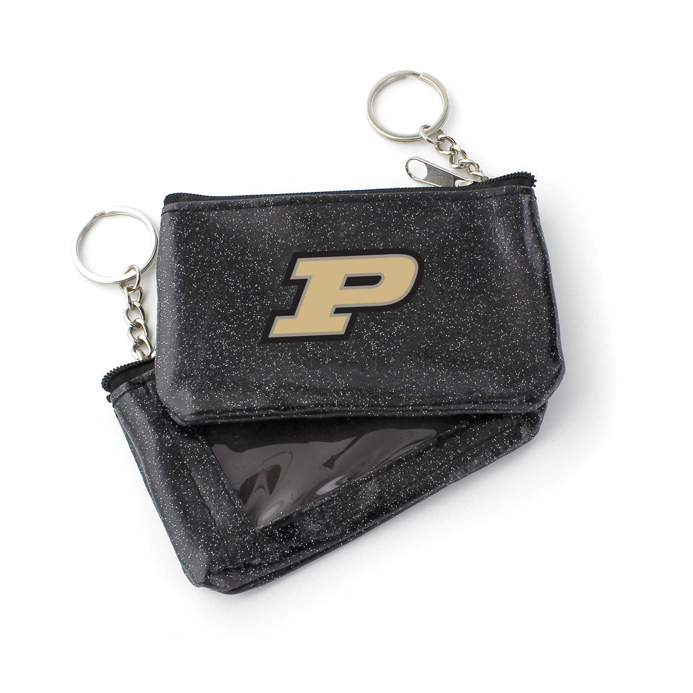 WHOLESALE PURDUE (BLACK) SPARKLE COIN PURSE (OC)