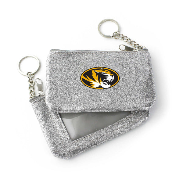 WHOLESALE MISSOURI (SILVER) SPARKLE COIN PURSE (OC)