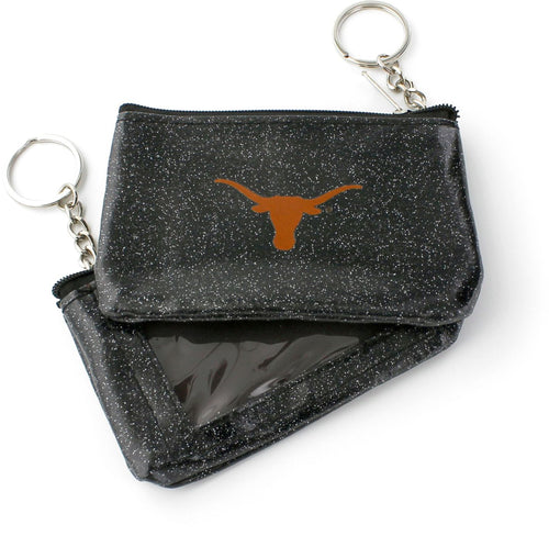 WHOLESALE TEXAS (BLACK) SPARKLE COIN PURSE (OC)