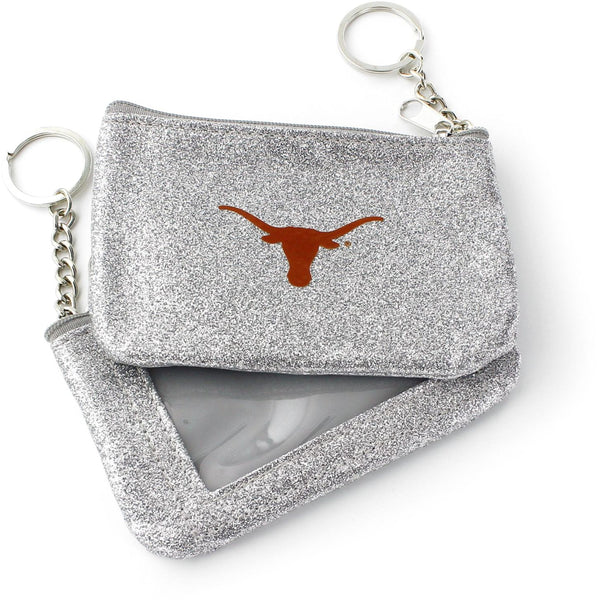 WHOLESALE TEXAS (SILVER) SPARKLE COIN PURSE (OC)