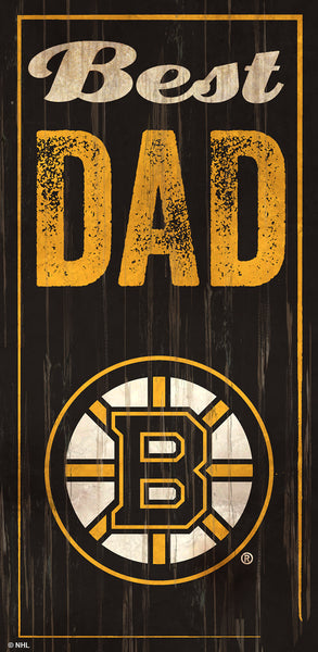 Wholesale NHL / H0632-Best Dad 6x12 / H0632-Boston Bruins