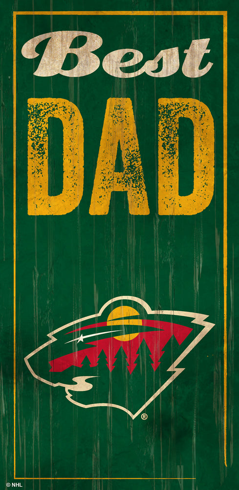 Wholesale NHL / H0632-Best Dad 6x12 / H0632-Minnesota Wild