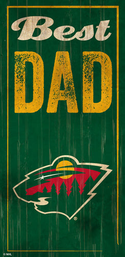 Wholesale NHL / H0632-Best Dad 6x12 / H0632-Minnesota Wild