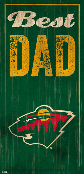 Wholesale NHL / H0632-Best Dad 6x12 / H0632-Minnesota Wild