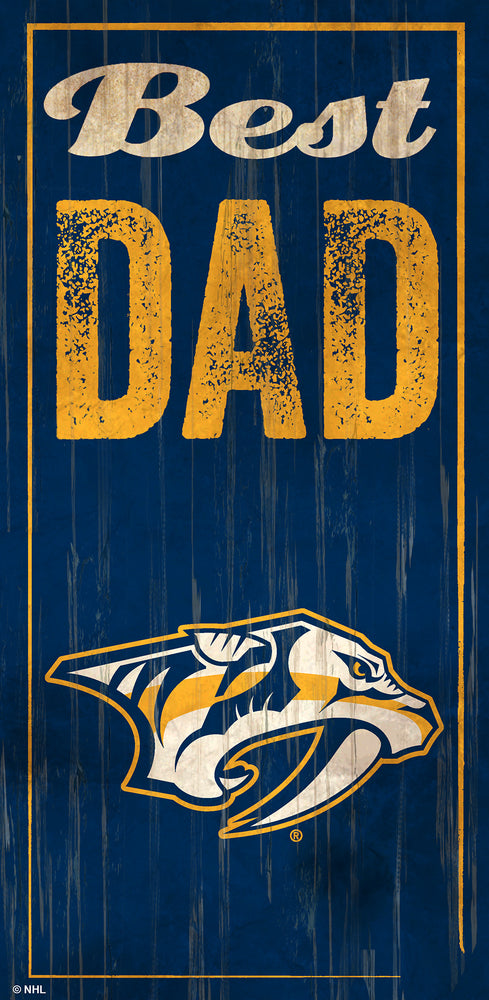 Wholesale NHL / H0632-Best Dad 6x12 / H0632-Nashville Predators