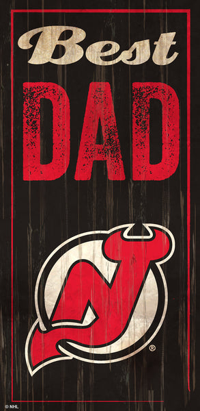 Wholesale NHL / H0632-Best Dad 6x12 / H0632-New Jersey Devils