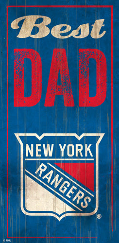 Wholesale NHL / H0632-Best Dad 6x12 / H0632-New York Rangers