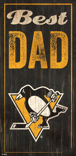 Wholesale NHL / H0632-Best Dad 6x12 / H0632-Pittsburgh Penguins