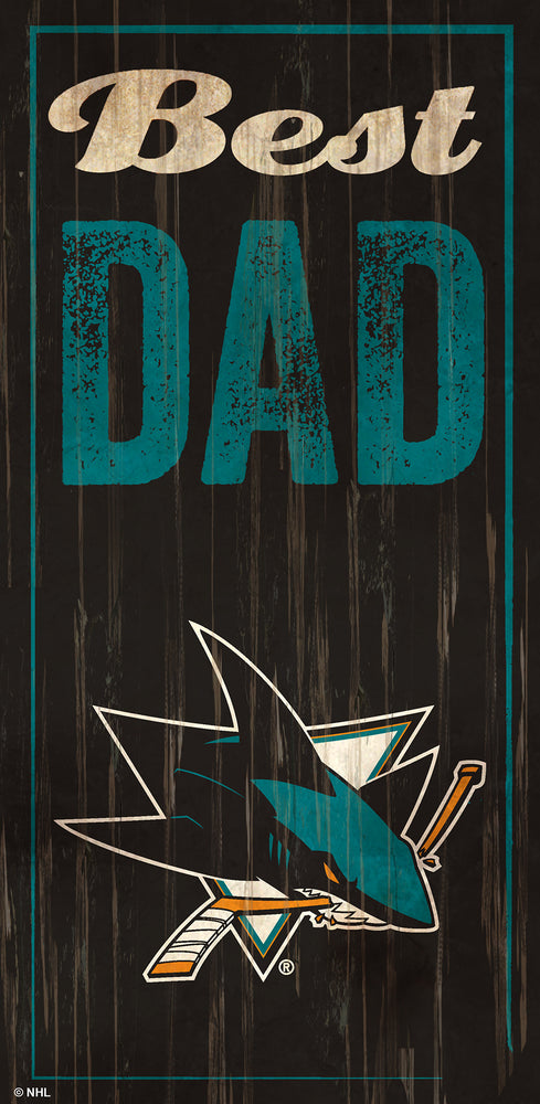 Wholesale NHL / H0632-Best Dad 6x12 / H0632-San Jose Sharks