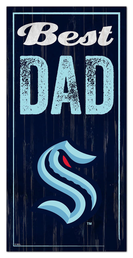 Wholesale NHL / H0632-Best Dad 6x12 / H0632-Seattle Kraken