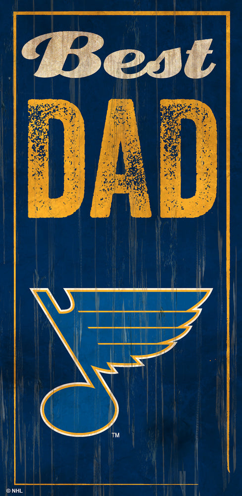Wholesale NHL / H0632-Best Dad 6x12 / H0632-St. Louis Blues