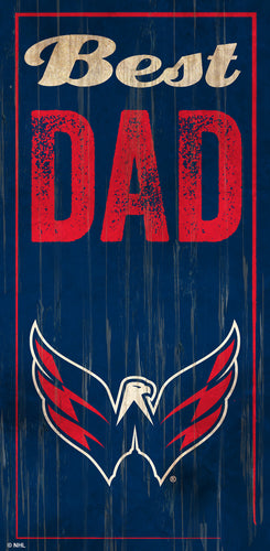 Wholesale NHL / H0632-Best Dad 6x12 / H0632-Washington Capitals