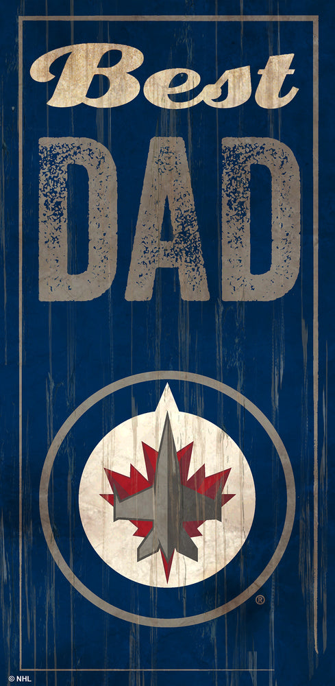 Wholesale NHL / H0632-Best Dad 6x12 / H0632-Winnipeg Jets