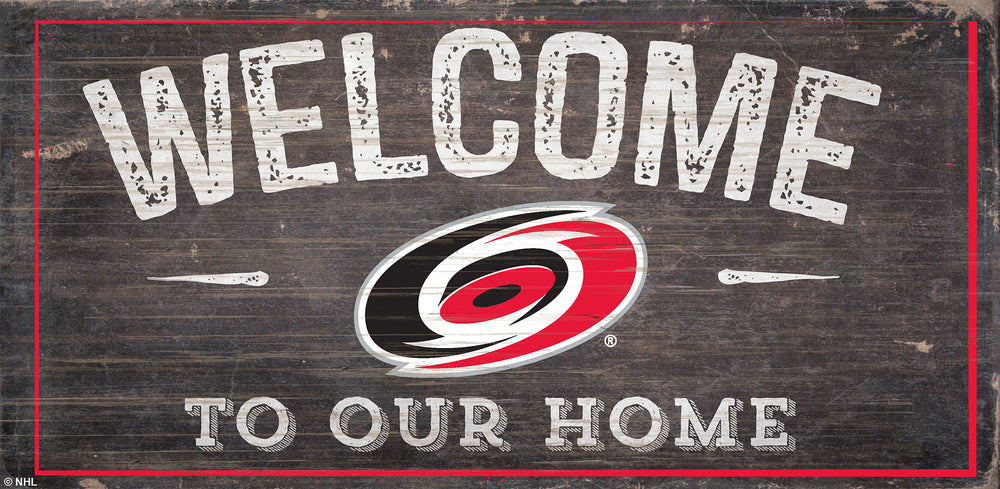 Wholesale NHL / H0654-Welcome 6x12 H / H0654-Carolina Hurricanes