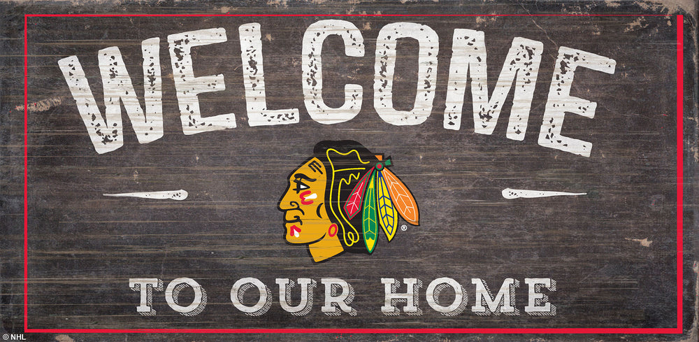 Wholesale NHL / H0654-Welcome 6x12 H / H0654-Chicago Blackhawks