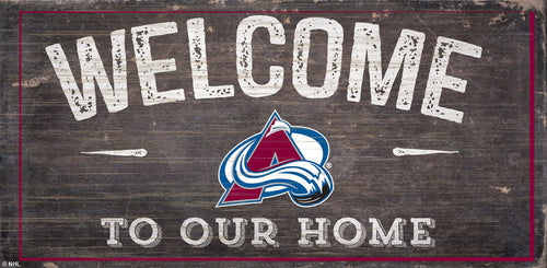 Wholesale NHL / H0654-Welcome 6x12 H / H0654-Colorado Avalanche