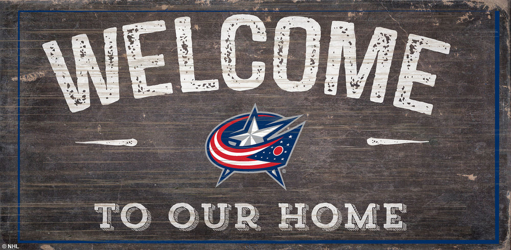 Wholesale NHL / H0654-Welcome 6x12 H / H0654-Columbus Bue Jackets