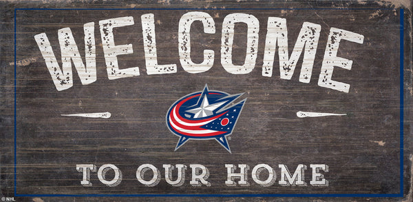 Wholesale NHL / H0654-Welcome 6x12 H / H0654-Columbus Bue Jackets