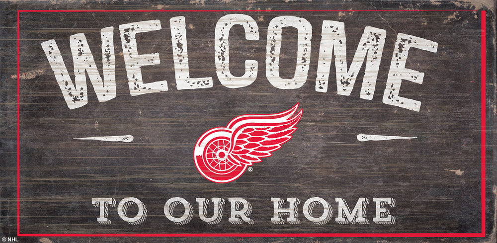 Wholesale NHL / H0654-Welcome 6x12 H / H0654-Detroit Red Wings