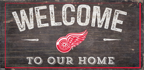 Wholesale NHL / H0654-Welcome 6x12 H / H0654-Detroit Red Wings