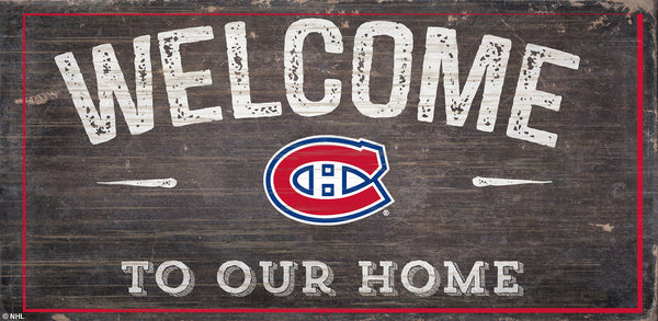 Wholesale NHL / H0654-Welcome 6x12 H / H0654-Montreal Canadians