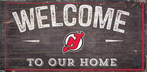 Wholesale NHL / H0654-Welcome 6x12 H / H0654-New Jersey Devils