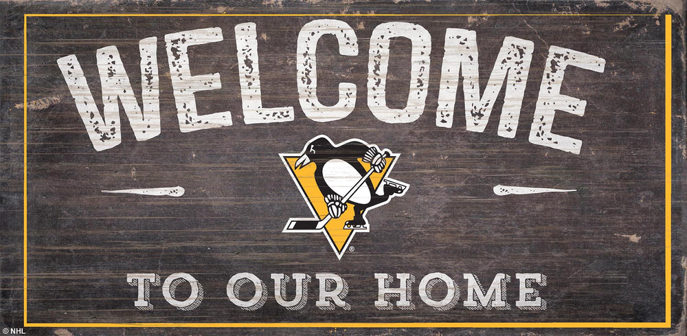 Wholesale NHL / H0654-Welcome 6x12 H / H0654-Pittsburgh Penguins