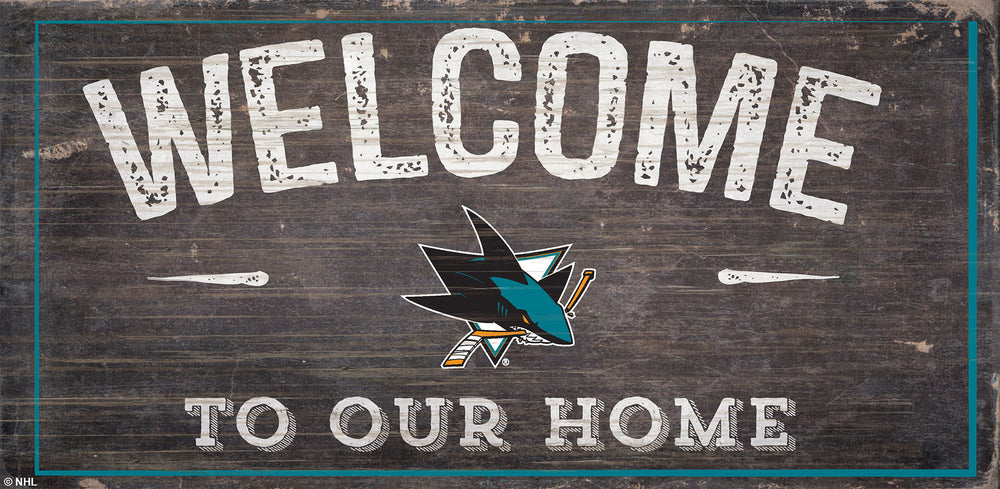 Wholesale NHL / H0654-Welcome 6x12 H / H0654-San Jose Sharks