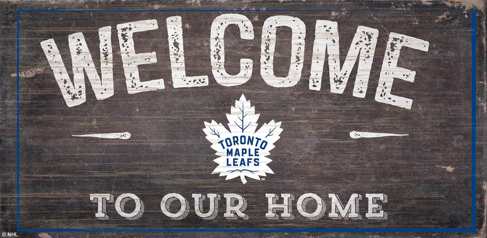 Wholesale NHL / H0654-Welcome 6x12 H / H0654-Toronto Maple Leafs