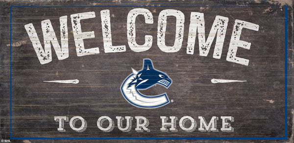 Wholesale NHL / H0654-Welcome 6x12 H / H0654-Vancouver Canucks