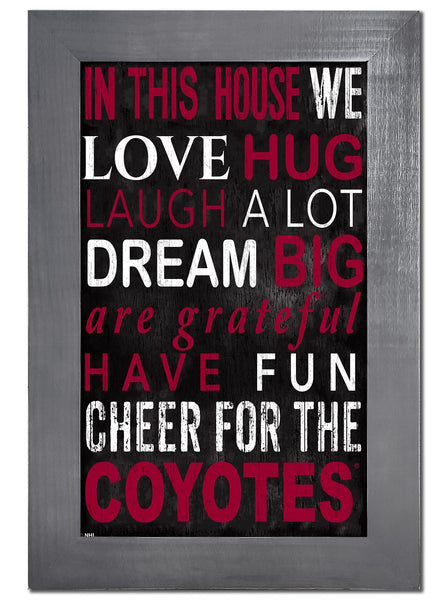 Wholesale NHL / H0725f-In This House 11x19 V / H0725-Arizona Coyotes