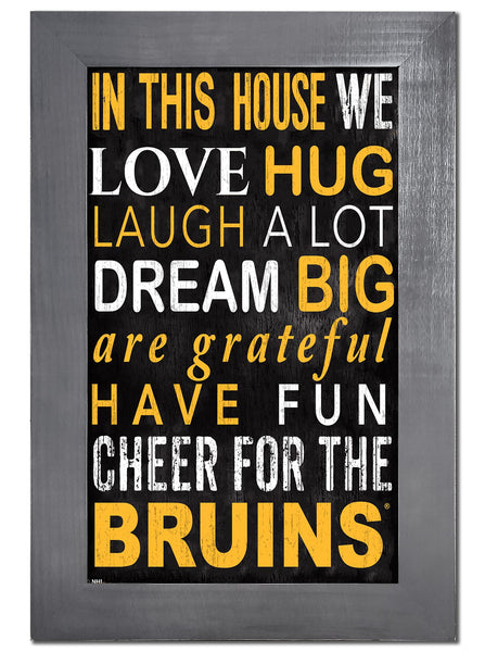 Wholesale NHL / H0725f-In This House 11x19 V / H0725-Boston Bruins