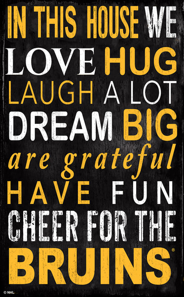 Wholesale NHL / H0725-In this House 11x19 V / H0725-Boston Bruins