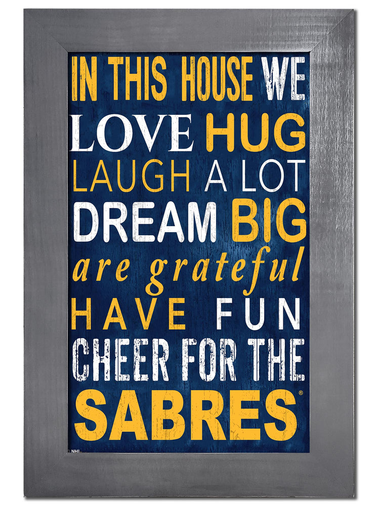 Wholesale NHL / H0725f-In This House 11x19 V / H0725-Buffalo Sabres
