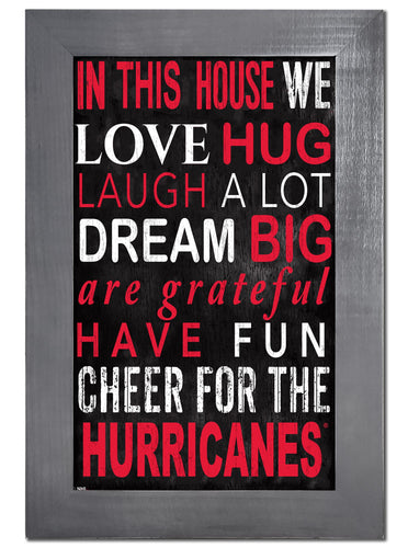 Wholesale NHL / H0725f-In This House 11x19 V / H0725-Carolina Hurricanes