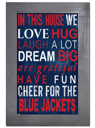 Wholesale NHL / H0725f-In This House 11x19 V / H0725-Columbus Blue Jackets