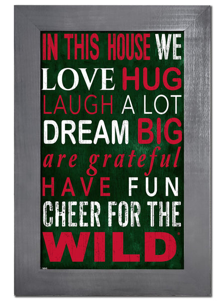Wholesale NHL / H0725f-In This House 11x19 V / H0725-Minnesota Wild