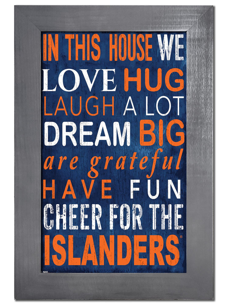 Wholesale NHL / H0725f-In This House 11x19 V / H0725-New York Islanders