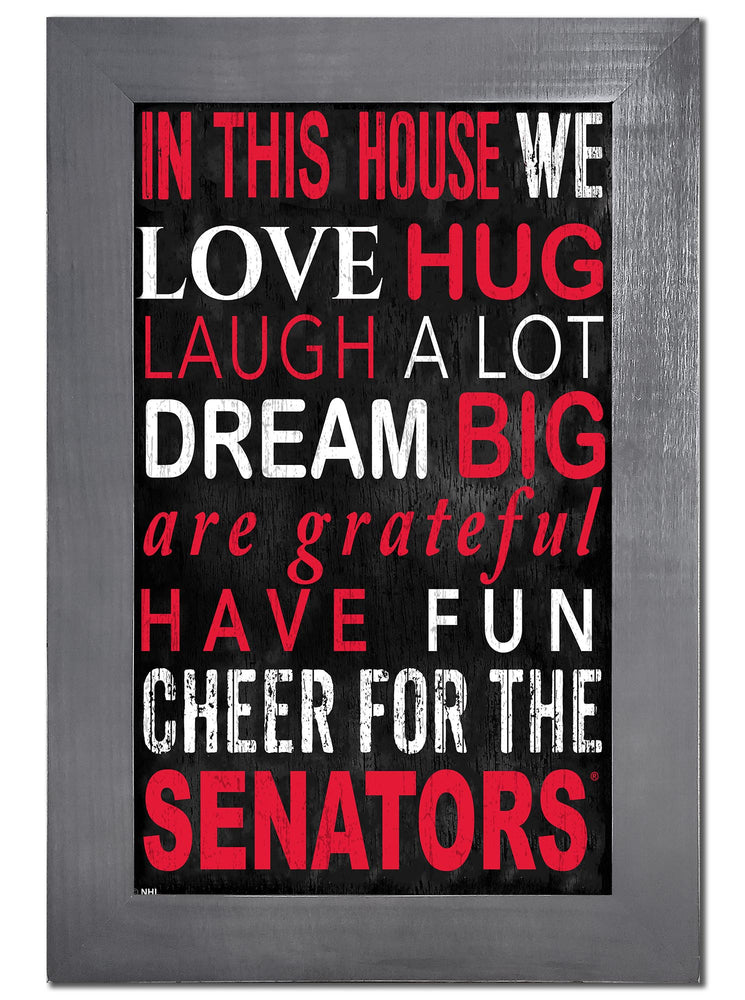 Wholesale NHL / H0725f-In This House 11x19 V / H0725-Ottawa Senators