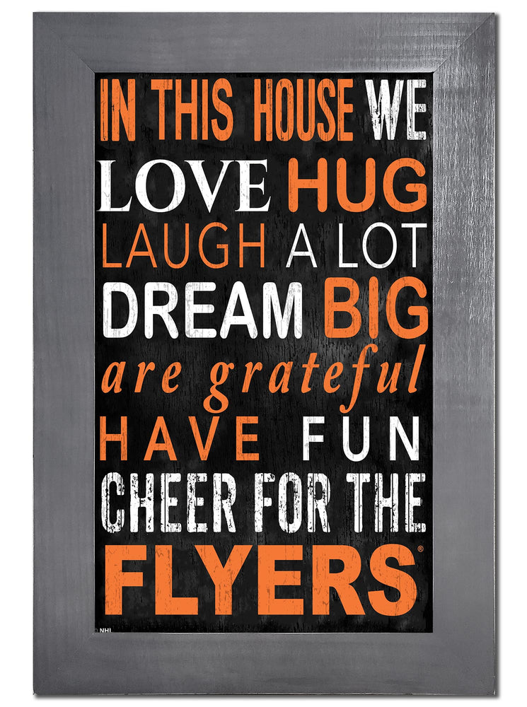 Wholesale NHL / H0725f-In This House 11x19 V / H0725-Philadelphia Flyers