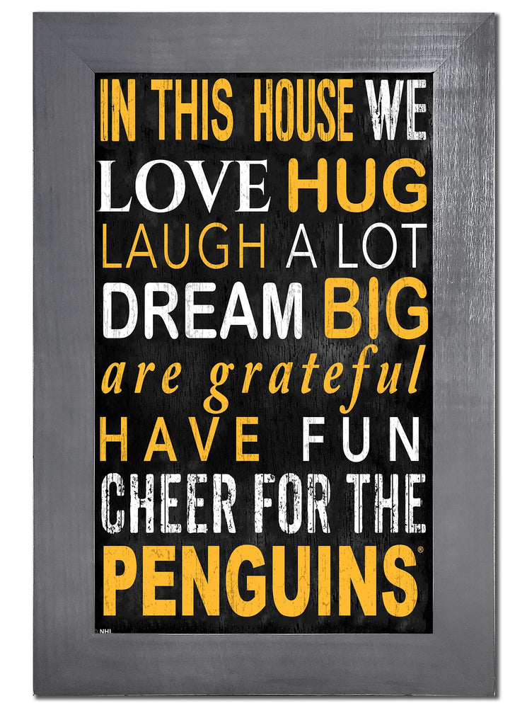 Wholesale NHL / H0725f-In This House 11x19 V / H0725-Pittsburgh Penguins