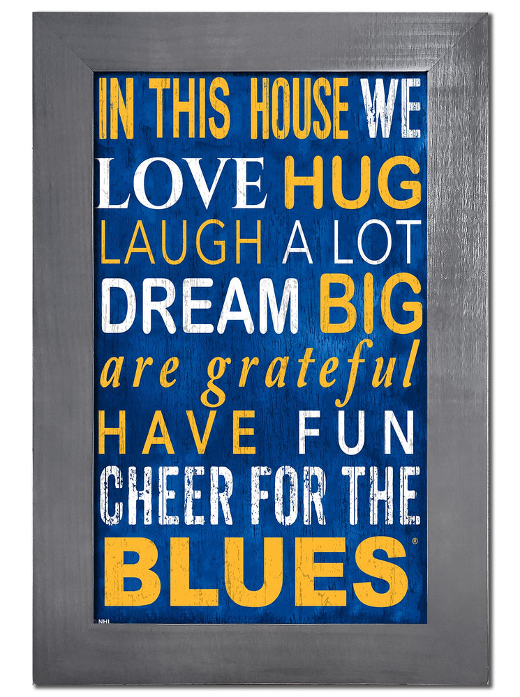 Wholesale NHL / H0725f-In This House 11x19 V / H0725-St Louis Blues