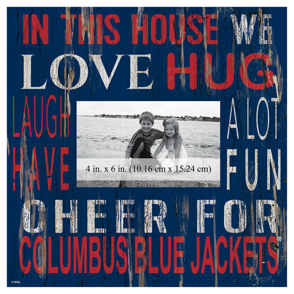 Wholesale NHL / H0734-In this House Frame / H0734-Columbus Blue Jackets